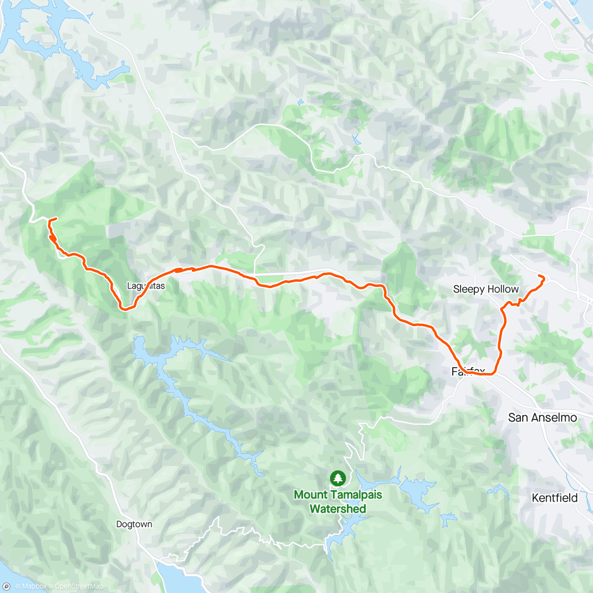 Map of the activity, Ye olde bike camping - devil’s gulch