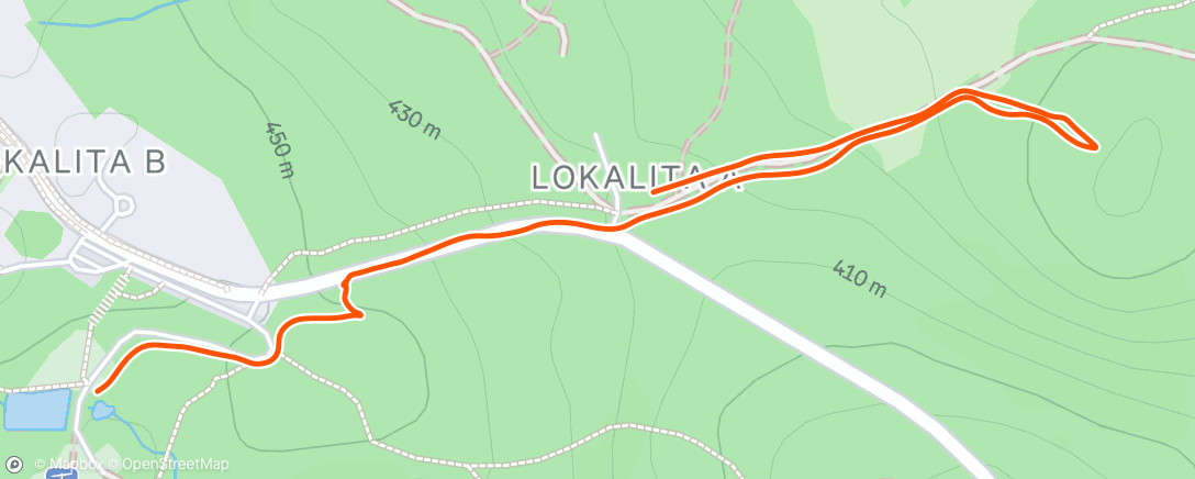 Map of the activity, Morning Walk