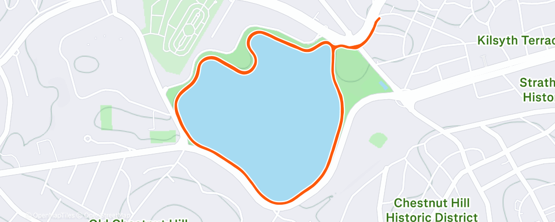 Map of the activity, Lunch Run