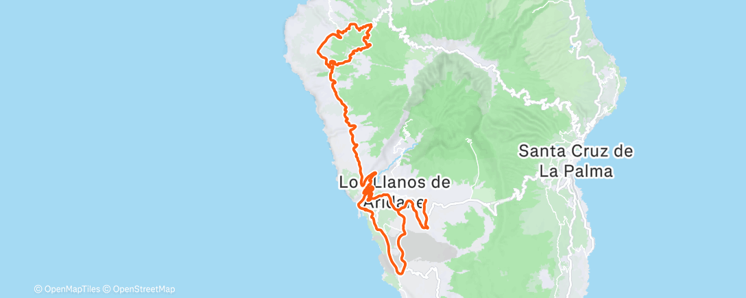 Map of the activity, Radfahren