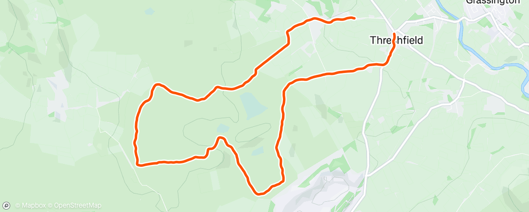 Map of the activity, Moorland Loop with Pete 1/12/2024