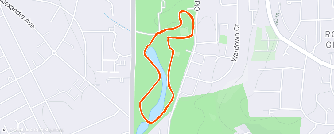 Map of the activity, Parkrun at Luton