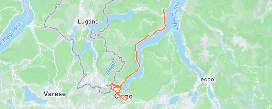 Map of the activity, 2025-12-07Ride