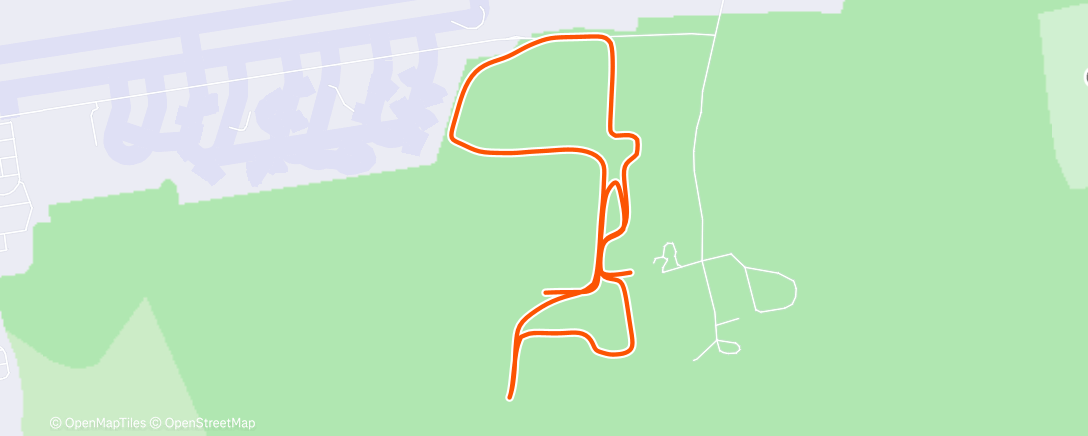 Map of the activity, Z2 Christmas Parkrun