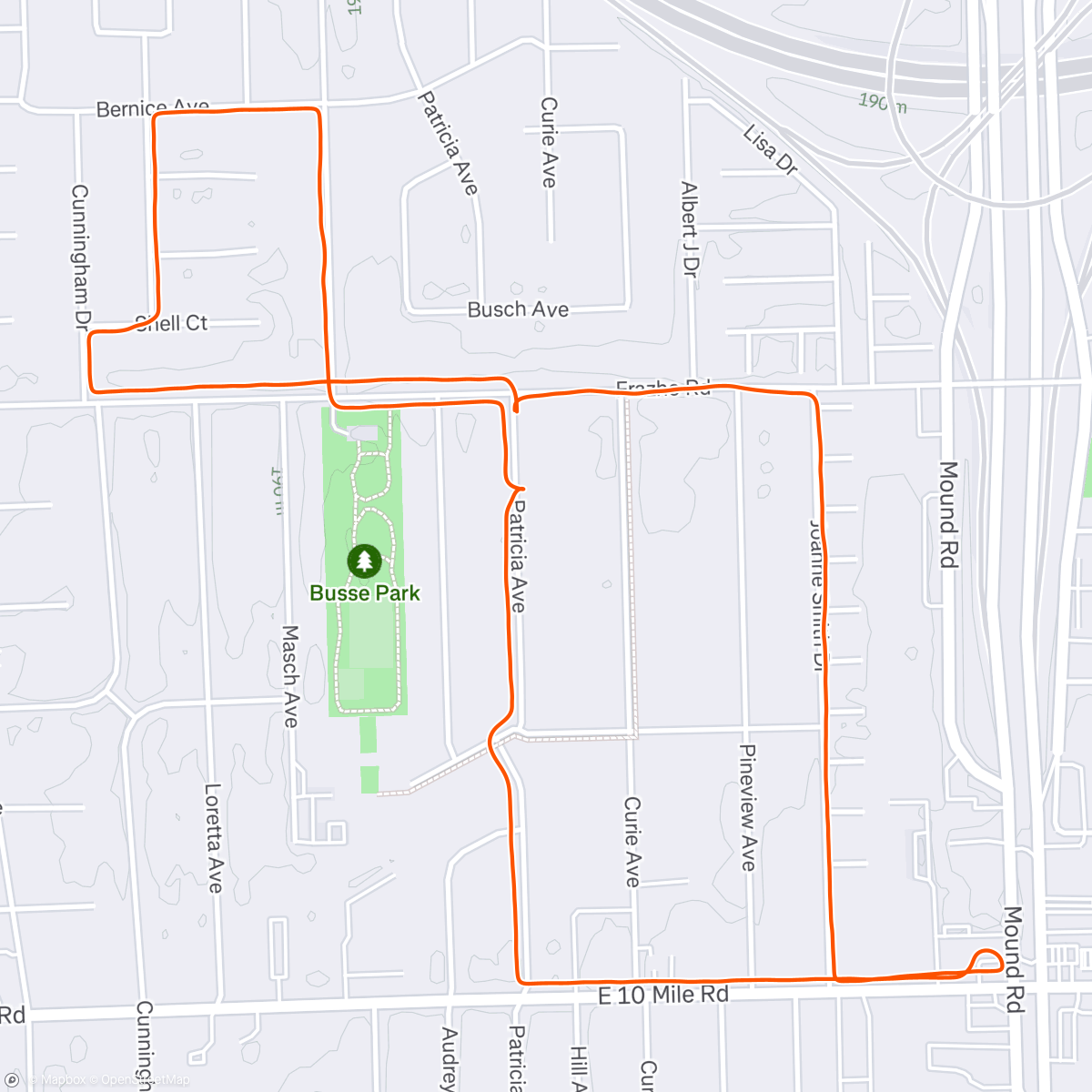 Map of the activity, Morning Run RSD1062