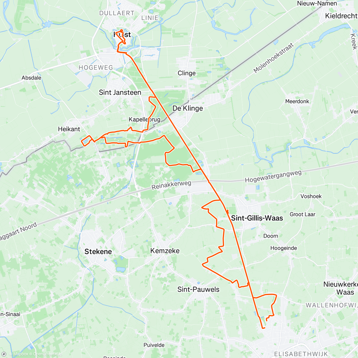 Map of the activity, Cruisen met papa 😎