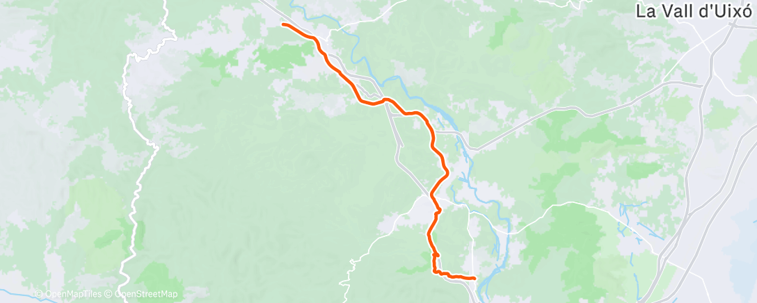 Map of the activity, Bicicleta por la mañana