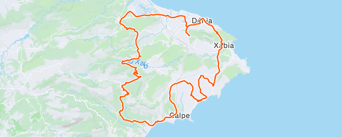 Map of the activity, Morning Ride