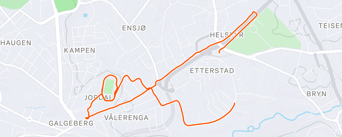 Map of the activity, Løper ærend