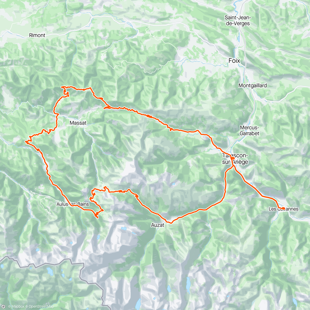 Map of the activity, Sortie vélo