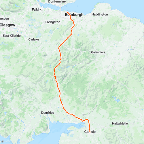 Carlisle to Cramond | 162.6 km Cycling Route on Strava