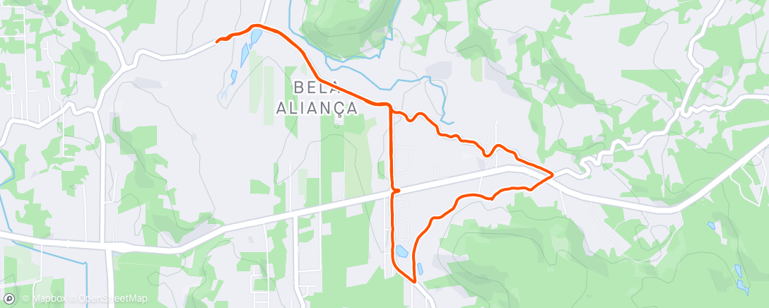 Map of the activity, Caminhada #119