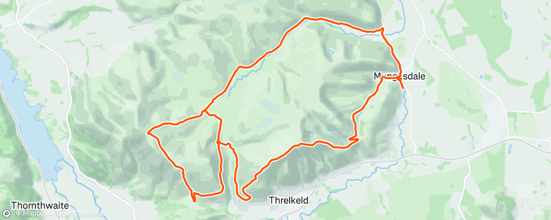 Map of the activity, Tea & Trails Ultra Recce 👌🏻