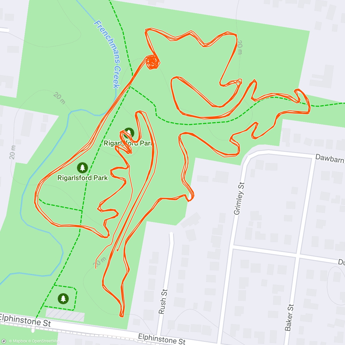 Map of the activity, Cyclocross - Third