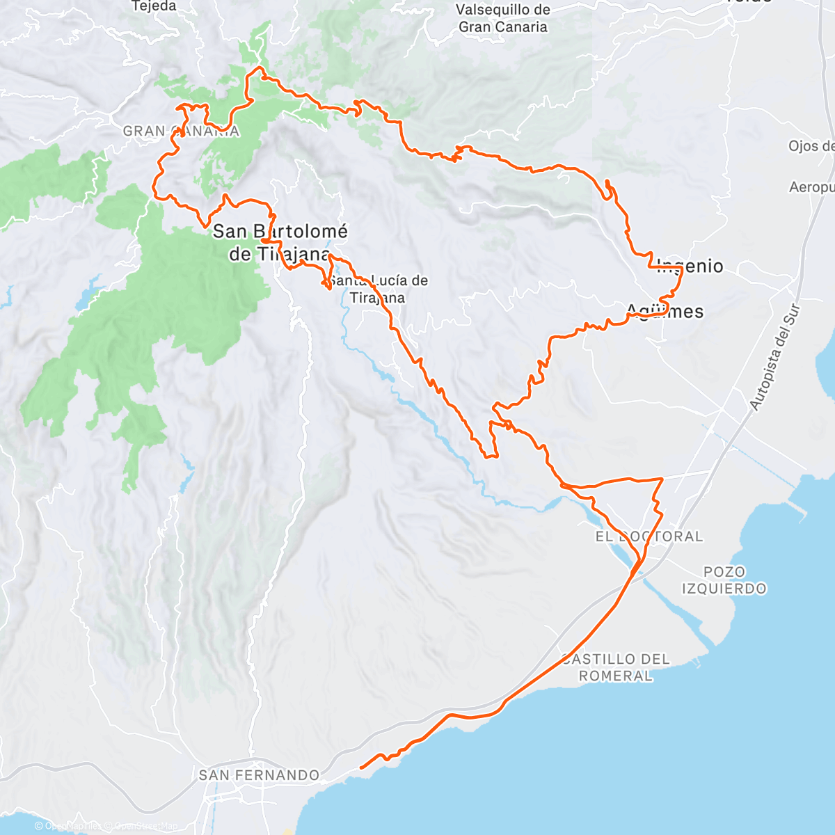 Map of the activity, Was gonna take a day off but the weather was nice