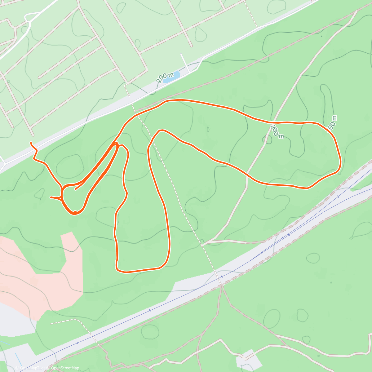 Map of the activity, Лыжи