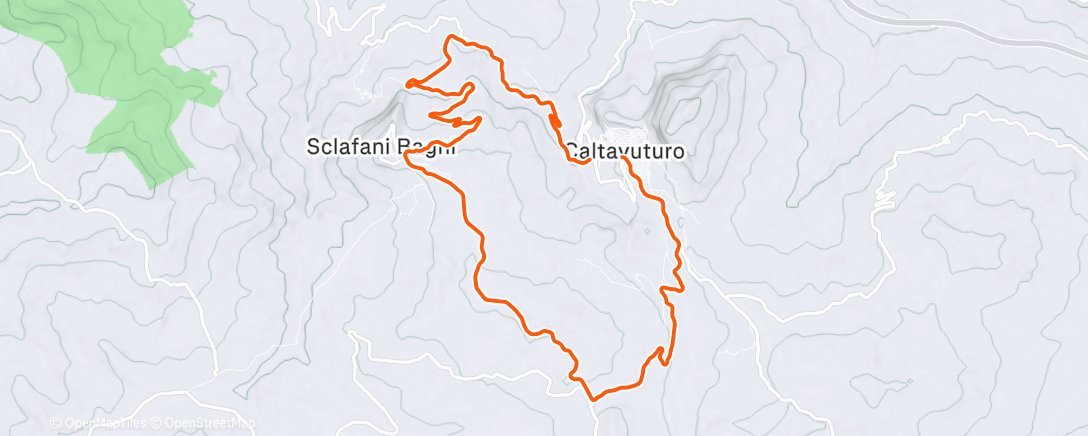 Map of the activity, Corsa dell'ora di pranzo