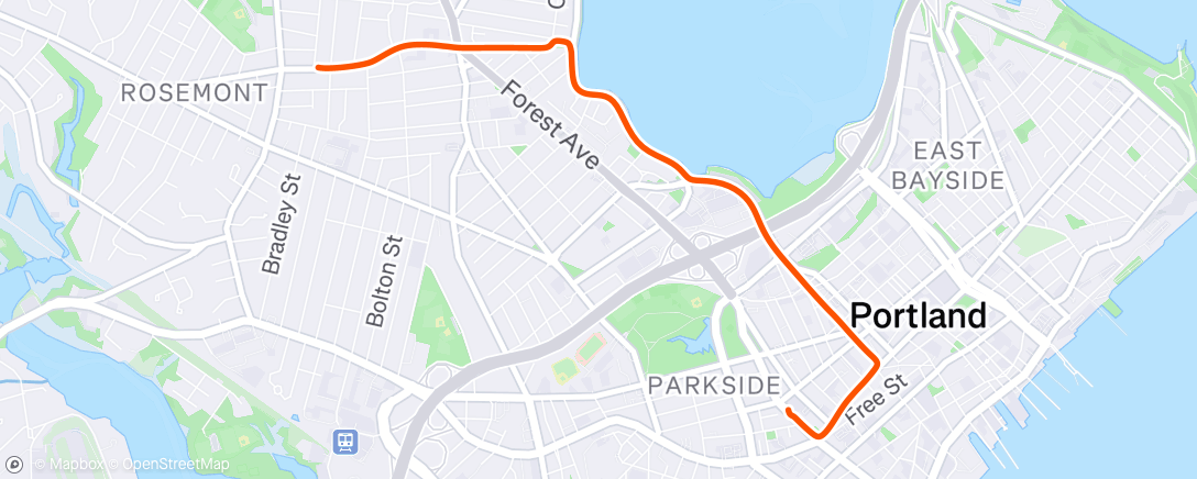 Map of the activity, Lunch Ride