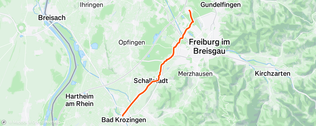 Map of the activity, Fahrt am Nachmittag