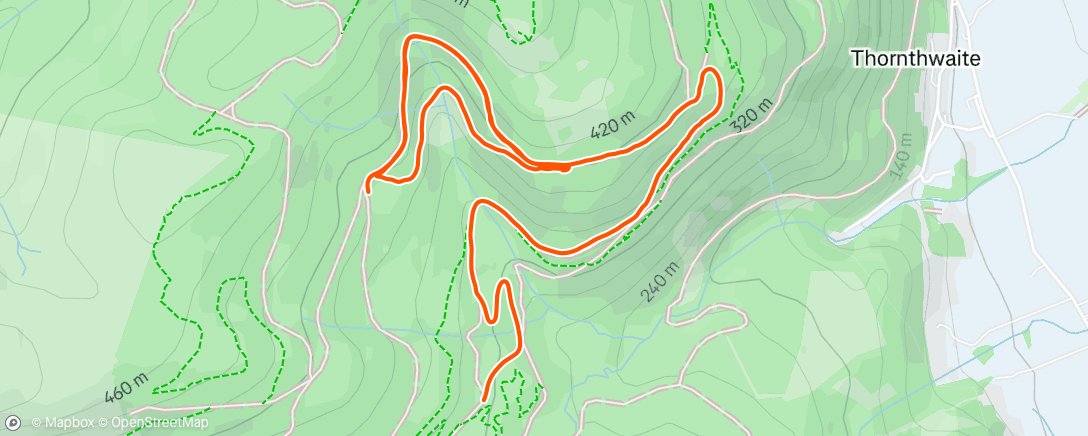 Map of the activity, Morning Run