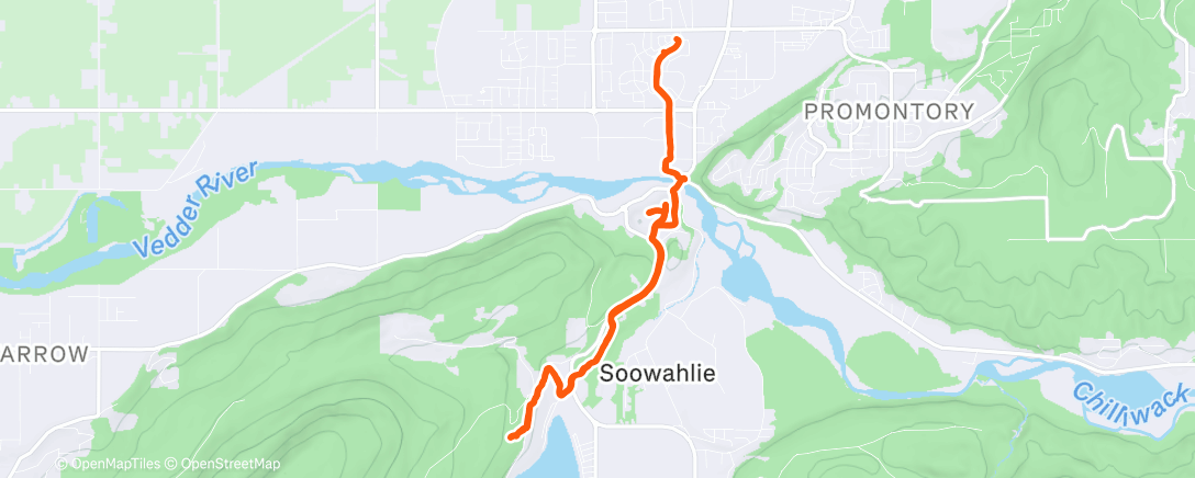 Map of the activity, To the trails 💚