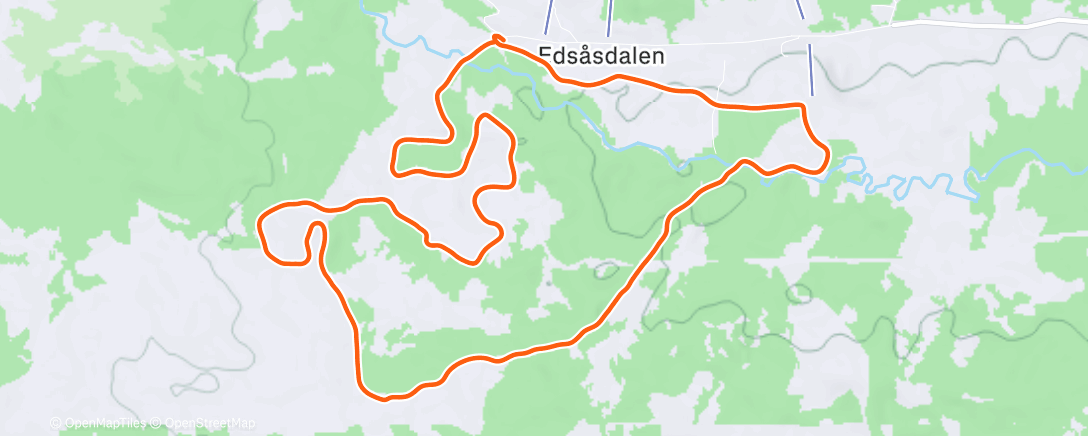 Карта физической активности (Edsåsdalen milen)