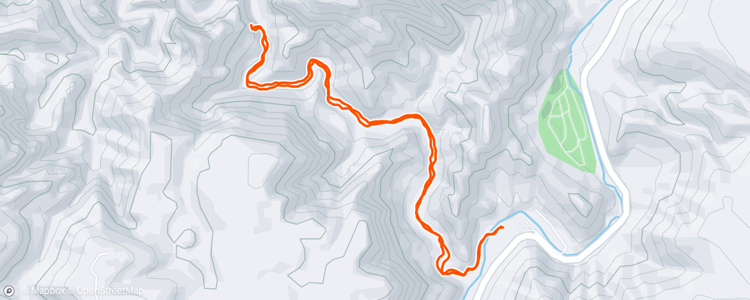Map of the activity, Morning Hike