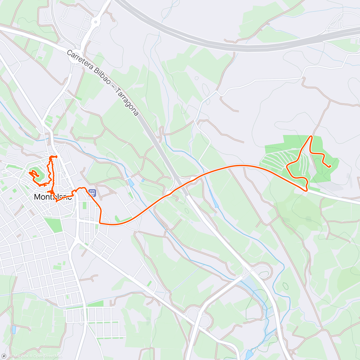 Map of the activity, MONTBLANC