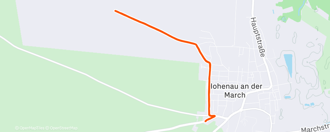 Map of the activity, Morning Run