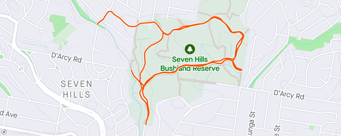 Map of the activity, Slow and steady hills