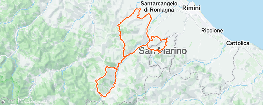 Map of the activity, Giro mattutino