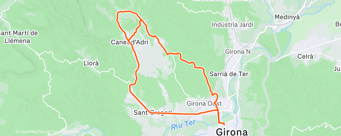 Map of the activity, Loop 🔄 per Canet d'Adri 🌧️🌧️