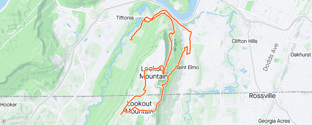Map of the activity, Lookout loop
