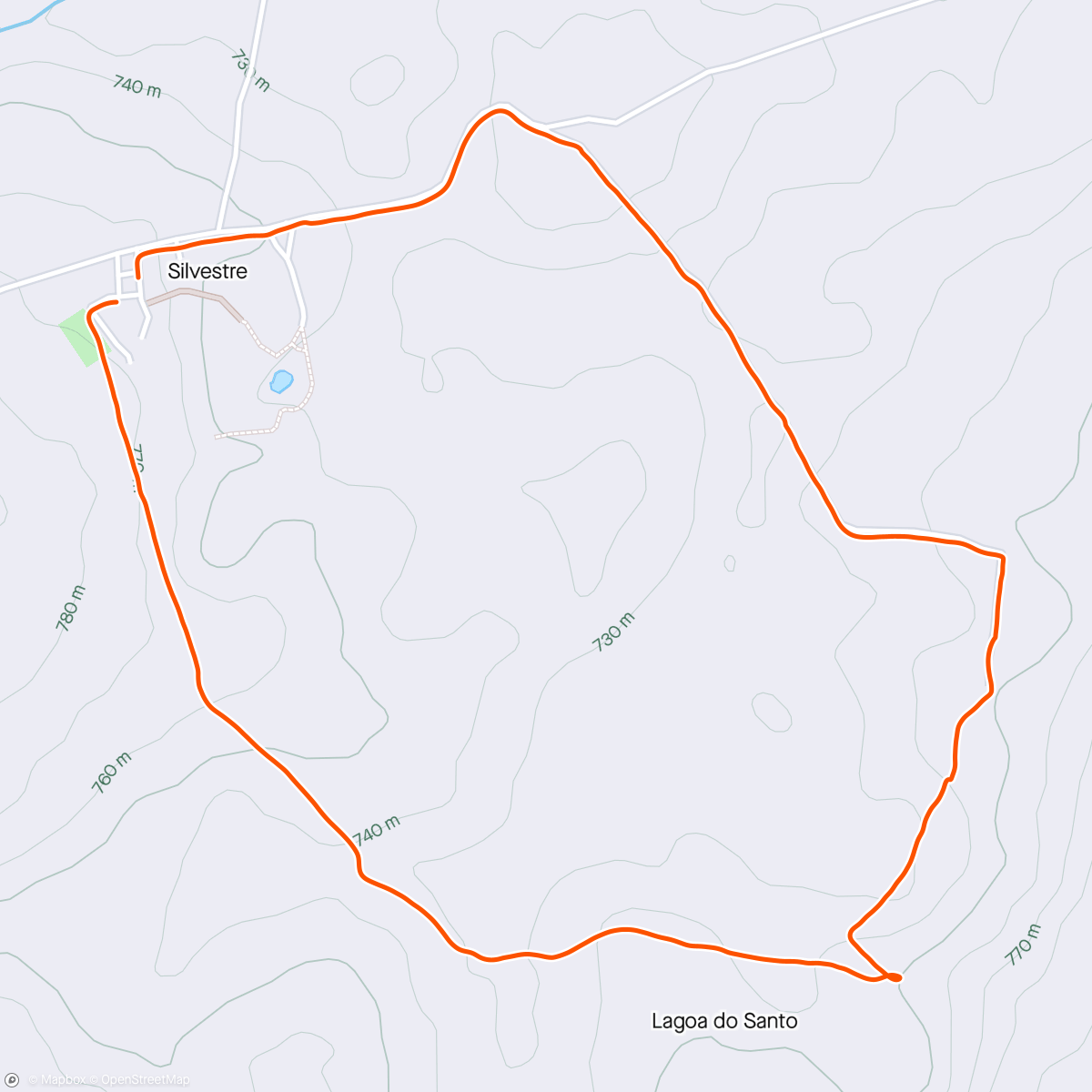 Map of the activity, Cross country na Bahia