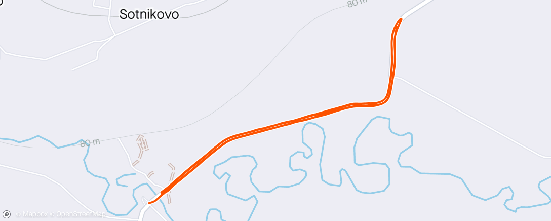 Map of the activity, Lunch Run