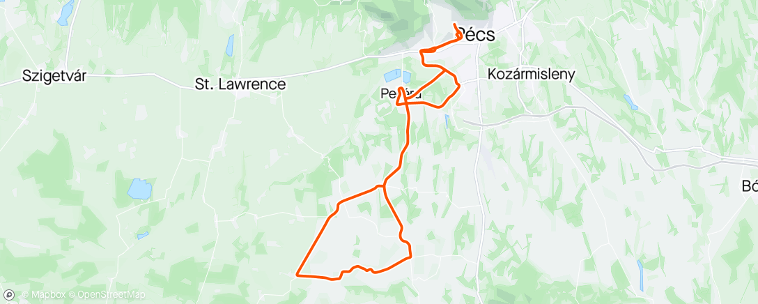Map of the activity, Fordított Hegyszentmárton