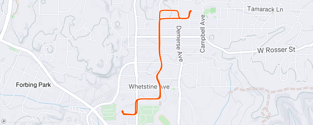 Map of the activity, Afternoon Ride