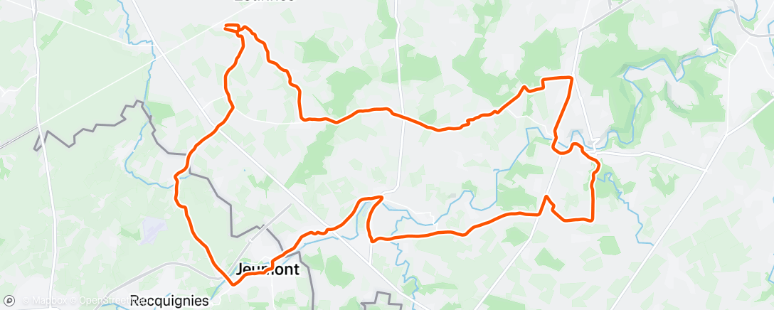 Map of the activity, Afternoon Ride