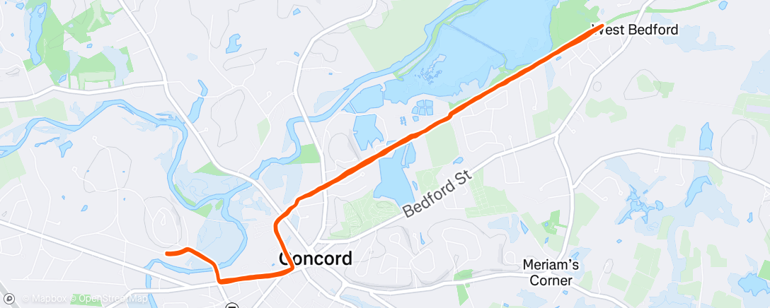 Map of the activity, Morning Run