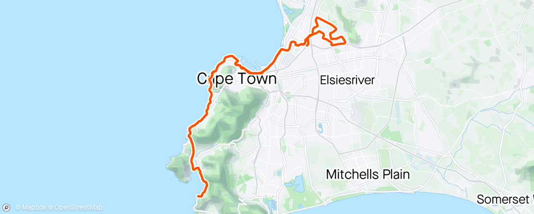 Карта физической активности (Saturday solo ride to Chappies)