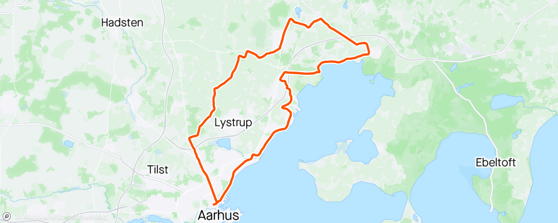 Map of the activity, Søndagstur med oksen fra Byneset
