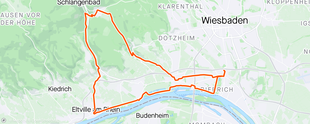 Map of the activity, Abendradfahrt mit Alex