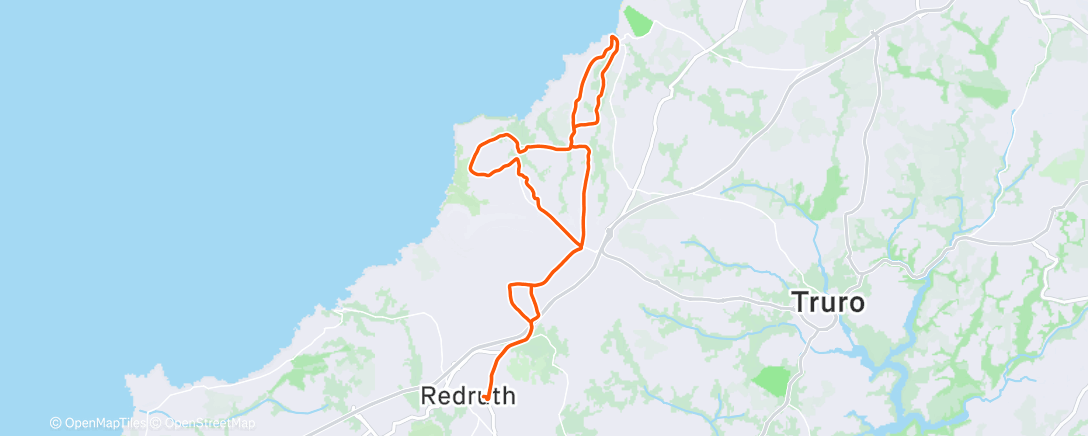 Map of the activity, Morning Ride