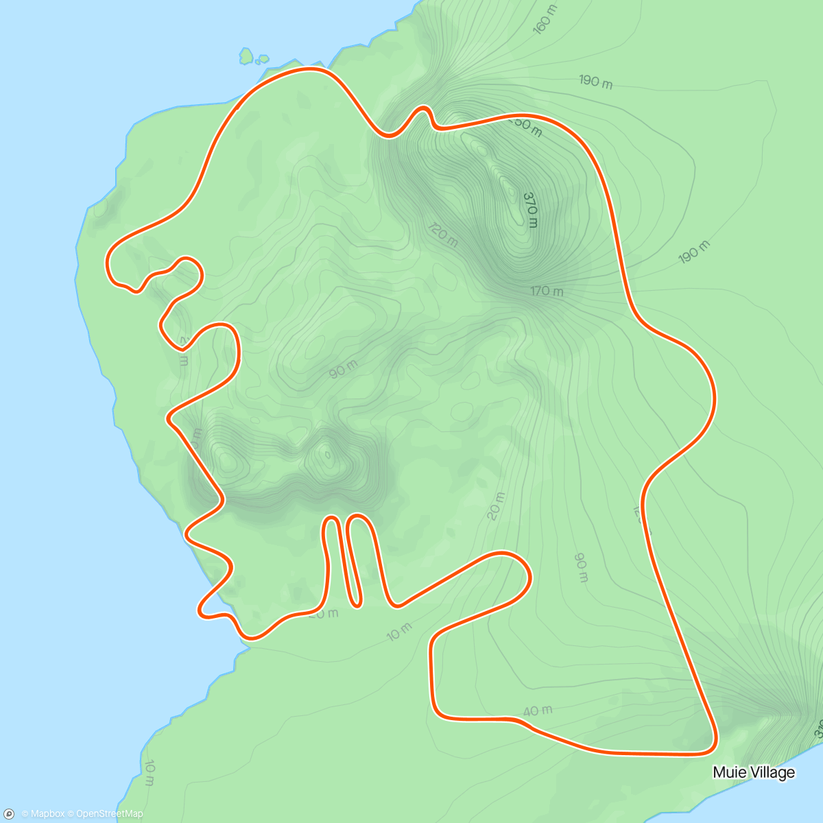 Map of the activity, Quick Zwift Intervals