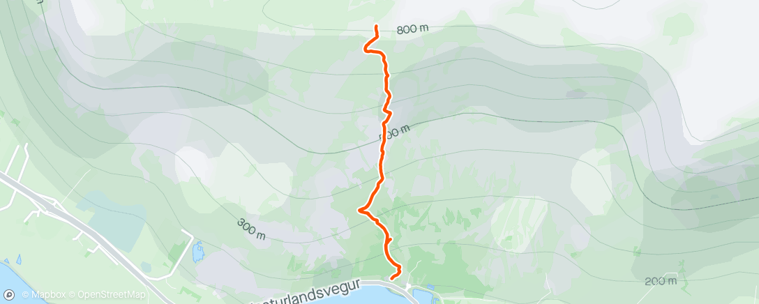 Map of the activity, Morning Hike