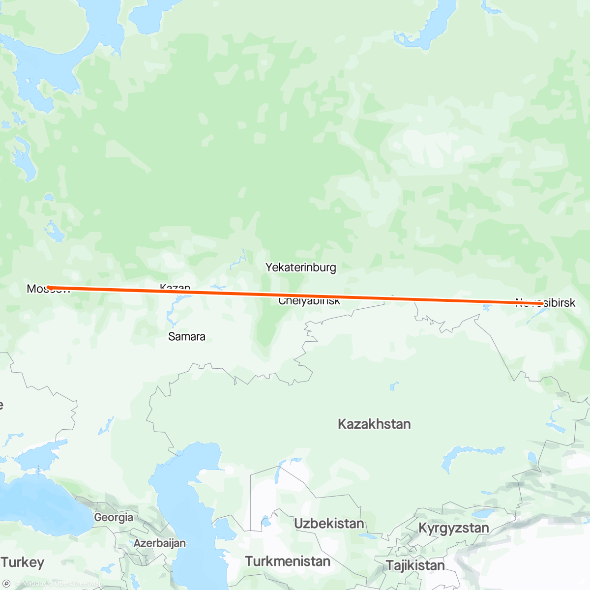 Map of the activity, МаскаРАЙД от  Байконур