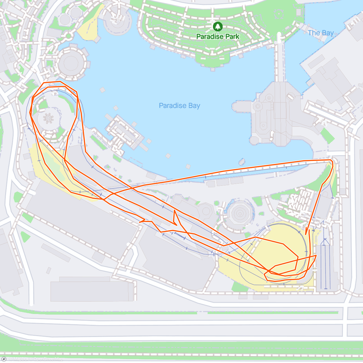 Map of the activity, Incredicoaster