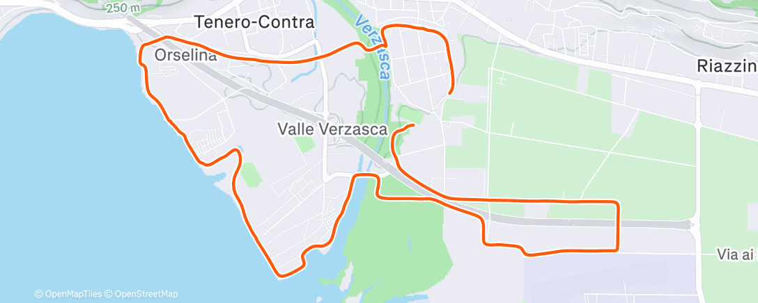 Map of the activity, Lunch Run