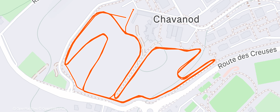 Map of the activity, Cross bi-départemental 73/74 - Chavanod