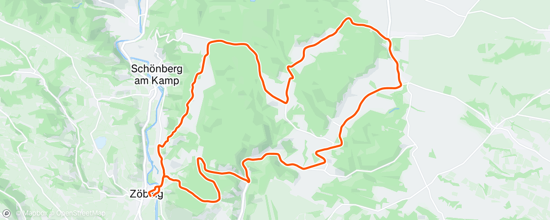 Map of the activity, Mountainbike-Fahrt am Nachmittag